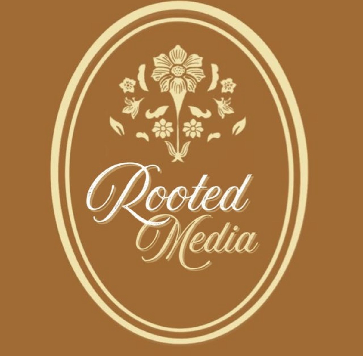 Rooted Media — Botanical Logo